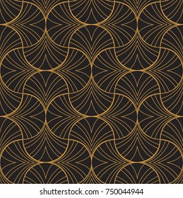 Vintage Art Deco Seamless Pattern. Geometric decorative texture. 