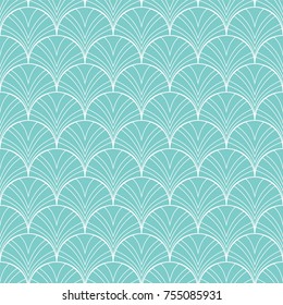 Vintage Art Deco Seamless Pattern. Geometric decorative with circles texture. Retro background.