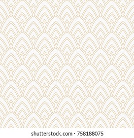 Vintage Art Deco Seamless Pattern. Geometric decorative texture. 