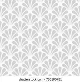 Vintage Art Deco Nahtlose Muster. Geometrisches Dekorativ mit Kreisstruktur. Retro-Sea-Shell-Hintergrund.