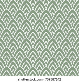 Vintage Art Deco Seamless Pattern. Geometric decorative with circles texture. Retro background.