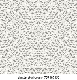 Vintage Art Deco Seamless Pattern. Geometric decorative texture. 