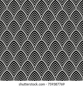 Vintage Art Deco Seamless Pattern. Geometric decorative texture.