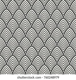 Vintage Art Deco Seamless Pattern. Geometric decorative texture.