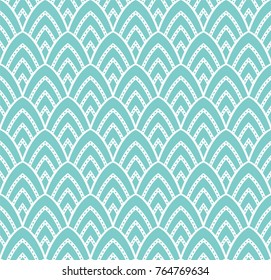 Vintage Art Deco Seamless Pattern. Geometric decorative with circles texture. Retro background.