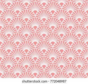 Vintage Art Deco Seamless Pattern. Geometric decorative texture. Vector floral background.
