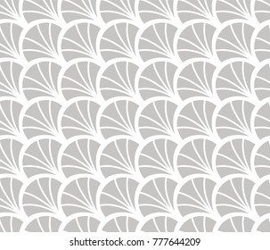 Vintage Art Deco Seamless Pattern. Geometric decorative texture. Vector shell background.