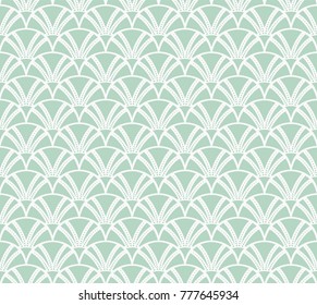 Vintage Art Deco Seamless Pattern. Geometric decorative with circles texture. Retro background.