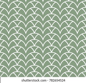 Vintage Art Deco Seamless Pattern. Geometric decorative texture. Vector floral background.