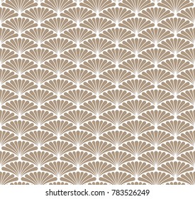 Vintage Art Deco Seamless Pattern. Geometric decorative texture. Vector floral background.
