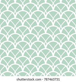 Vintage Art Deco Seamless Pattern. Geometric decorative texture. Vector floral background.