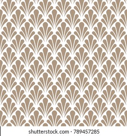 Vintage Art Deco Seamless Pattern. Geometric decorative texture. Vector floral background.
