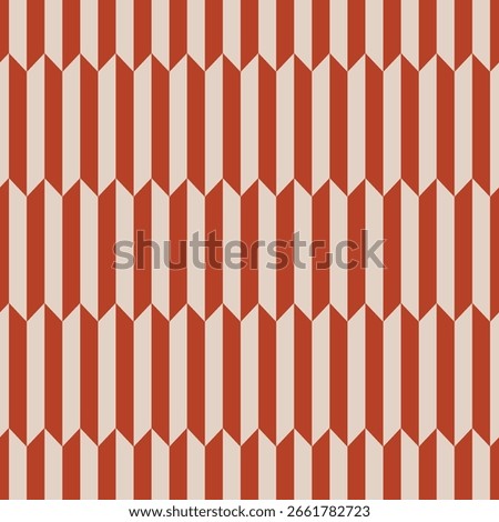 Vintage Art Deco Seamless Pattern. Geometric decorative with abstract elements. Retro background. Red and beige background. Luxury. Print paper, wallpaper