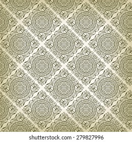 Vintage Art Deco style seamless pattern texture