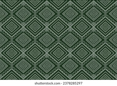 Vintage art pattern detail local Thai North-East old fashion. fabric silk , backgrounds, textures, square, geometry, lines, graphic, element, elegant, decorative, decor, beauty, backgrounds, luxury.