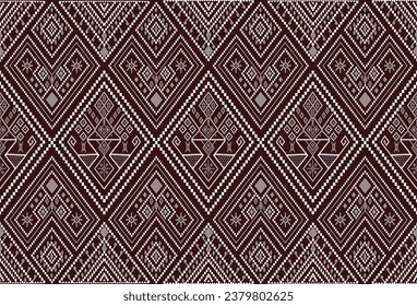 Vintage art pattern detail local Thai North-East . old fashion. fabric silk , backgrounds, textures, square, geometry, lines, graphic, element, elegant, decorative, decor, beauty, backgrounds, luxury.