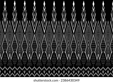 Vintage art pattern detail local Thai North-East old fashion. fabric silk , backgrounds, textures, square, geometry, lines, graphic, element, elegant, decorative, decor, beauty, backgrounds, luxury.