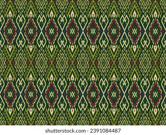 Vintage art pattern detail local Thai North-East old fashion. fabric silk , backgrounds, textures, square, geometry, lines, graphic, element, elegant, decorative, decor, beauty, backgrounds, luxury.