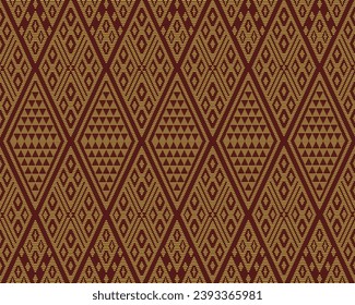 Patrón de arte vintage detalla la antigua moda tailandesa del noreste. seda de tela , fondo, texturas, cuadrado, geometría, líneas, gráfico, elemento, elegante, decorativo, decoración, belleza, fondo, lujo.