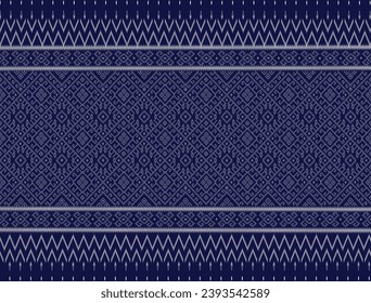 Vintage art pattern detail local Thai North-East old fashion. fabric silk , backgrounds, textures, square, geometry, lines, graphic, element, elegant, decorative, decor, beauty, backgrounds, luxury.