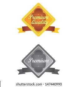 vintage art retro label gold and silver style pack