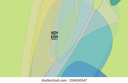 Vintage art with transparent overlapping shapes creating vector mixture of acrylic paint or watercolor random splashes. Retro design for wedding invitation. Valentine’s day card. Abstract wallpaper.