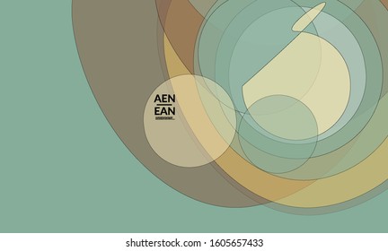 Vintage art with transparent overlapping shapes creating vector mixture of acrylic paint or watercolor random splashes. Retro design for wedding invitation. Valentine’s day card. Abstract wallpaper.