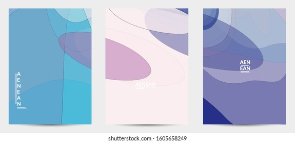 Vintage art with transparent overlapping shapes creating vector mixture of acrylic paint or watercolor random splashes. Retro design for wedding invitation. Valentine’s day card. Abstract wallpaper.