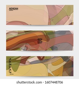 Vintage art with transparent overlapping shapes creating vector mixture of acrylic paint or watercolor random splashes. Retro design for wedding invitation. Valentine’s day card. Abstract wallpaper.