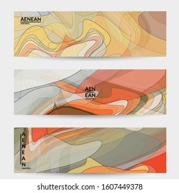 Vintage art with transparent overlapping shapes creating vector mixture of acrylic paint or watercolor random splashes. Retro design for wedding invitation. Valentine’s day card. Abstract wallpaper.