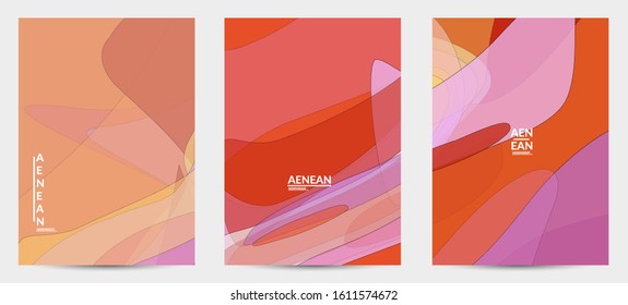 Vintage art with transparent overlapping shapes creating vector mixture of acrylic paint or watercolor random splashes. Retro design for wedding invitation. Valentine’s day card. Abstract wallpaper.