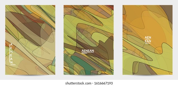 Vintage art with transparent overlapping shapes creating vector mixture of acrylic paint or watercolor random splashes. Retro design for wedding invitation. Valentine’s day card. Abstract wallpaper.