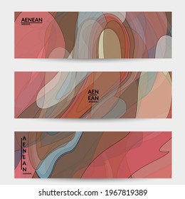 Vintage art with transparent overlapping shapes creating vector mixture of acrylic paint or watercolor random splashes. Retro design for wedding invitation. Valentine’s day card. Abstract wallpaper.