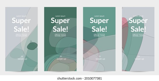 Vintage art with transparent overlapping shapes creating vector mixture of acrylic paint or watercolor random splashes. Retro design for wedding invitation. Valentine’s day card. Abstract wallpaper.