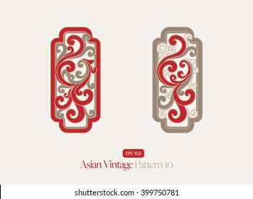 Vintage Asian Style Pattern