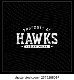 Vintage Athletics, Athlete, Athletic Department, Athletics, Hawk, Property of Athletics, Sports, Sport Team