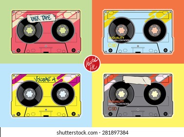 vintage audio tapes