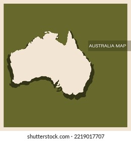 Vintage of Australia Map Vector