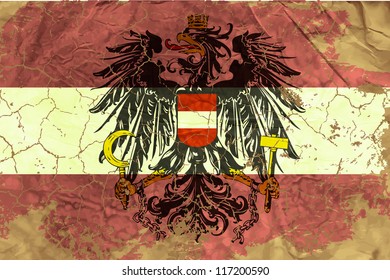 Vintage Austrian flag