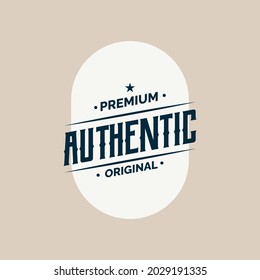 Plantilla de diseño de etiquetas auténticas vintage