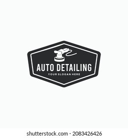 vintage AUTO DETAILING silhouette logo design