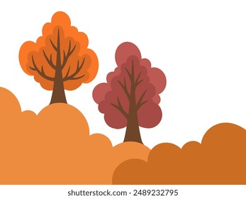 Vintage Autumn Plant background illustration