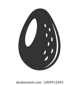 Vintage avocado icon isolated on white background. Vector illustration