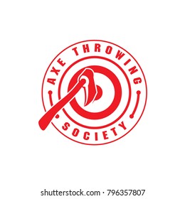 vintage axe icon logo vector