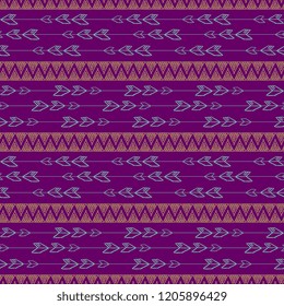 Vintage aztec seamless pattern vector. Hand drawn chick background for fashion print and textile wrapping.