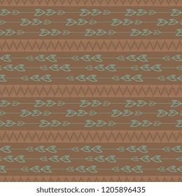 Vintage aztec seamless pattern vector. Hand drawn chick background for fashion print and textile wrapping.