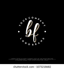 Vintage B & F initial name logo