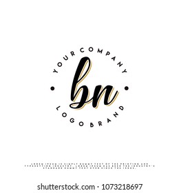 Vintage B & N initial name logo