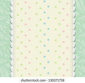 Vintage baby shower album vector eps 10