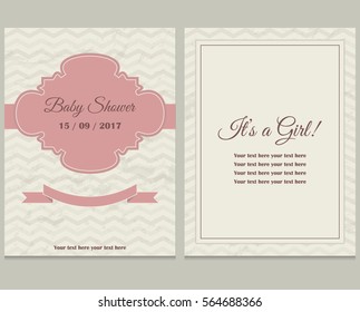 Vintage Baby shower card